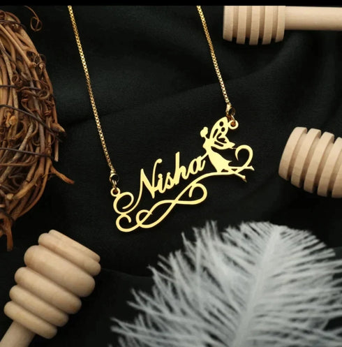 Fairy Angel Name Necklace