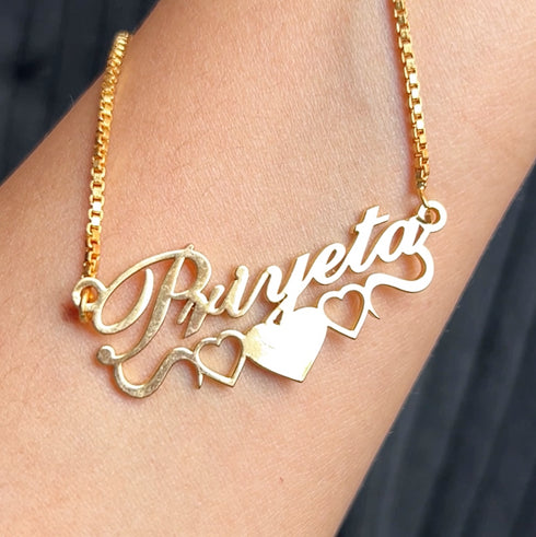 Bottom Line Heart Name Necklace
