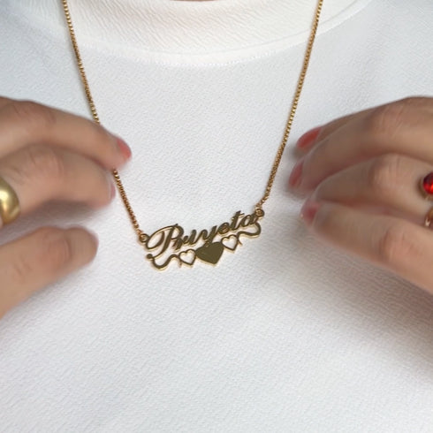 Bottom Line Heart Name Necklace