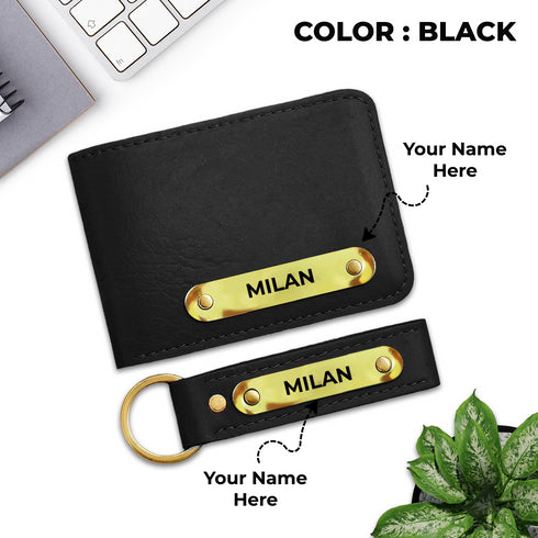 Name Wallet and Keychain Combo