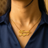 Single Heart Couple Name Necklace