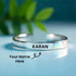 Silver Name Kada Bracelet