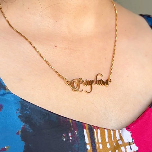 Butterfly Name Necklace
