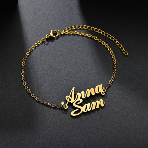 Simple Couple Name Bracelet