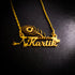 Mor Pankh Name Necklace